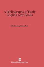Bibliography of Early English Law Books