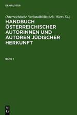 Handbuch OEsterreichischer Autorinnen Und Autoren Judischer Herkunft