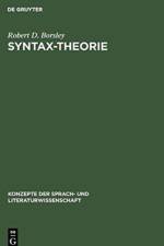 Syntax-Theorie af Robert D (University of Essex) Borsley