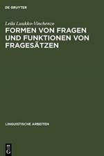 Formen von Fragen und Funktionen von Fragesatzen af Leila Luukko-Vinchenzo