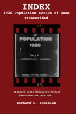 INDEX - 1920 Population Census of Guam af Bernard T Punzalan