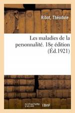 Les maladies de la personnalite. 18e edition af Ribot