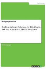 Big Data Software Solutions by IBM, Oracle, SAP and Microsoft. A Market Overview af Wolfgang Steinhart