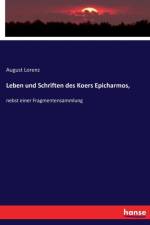 Leben und Schriften des Koers Epicharmos, af August Lorenz