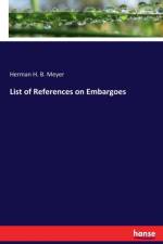 List of References on Embargoes af Herman H B Meyer