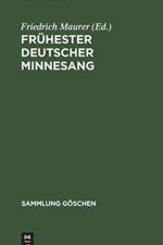 Fruhester deutscher Minnesang