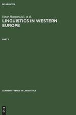 Linguistics in Western Europe. Part 1