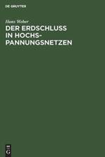 Erdschluss in Hochspannungsnetzen af Hans Weber