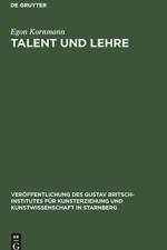 Talent Und Lehre af Egon Kornmann