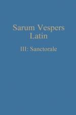 Sarum Vespers Latin III af William Renwick