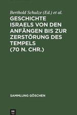 Geschichte Israels von den Anfangen bis zur Zerstoerung des Tempels (70 n. Chr.)