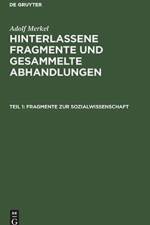 Fragmente Zur Sozialwissenschaft af Adolf Merkel
