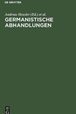 Germanistische Abhandlungen
