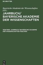 Jahrbuch/ Bayerische Akademie Der Wissenschaften. 1929/1930