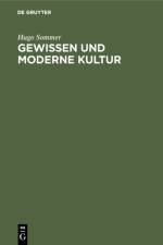 Gewissen und moderne Kultur af Hugo Sommer
