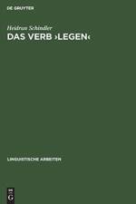 Das Verb >Legen af Heidrun Schindler
