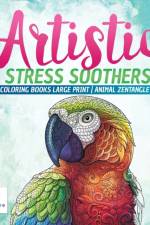Artistic Stress Soothers Adult Coloring Books Large Print Animal Zentangle Special af Educando Adults