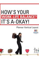 How's Your Work-Life Balance? It's A-Okay! Planner Vertical Layout af Notebooks Inspira Journals