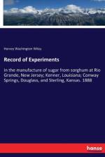 Record of Experiments af Harvey Washington Wiley