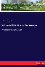 600 Miscellaneous Valuable Receipts af John Marquart