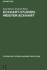 Eckhart-Studien. Meister Eckhart