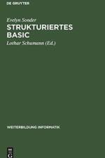 Strukturiertes BASIC af Evelyn Sonder