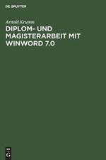 Diplom- und Magisterarbeit mit WinWord 7.0 af Arnold Krumm