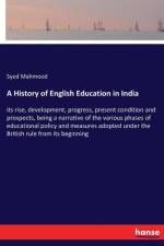 History of English Education in India af Syed Mahmood
