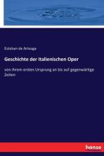 Geschichte der italienischen Oper af Esteban de Arteaga
