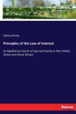 Principles of the Law of Interest af Sidney Perley