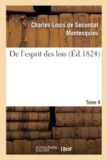 De l'esprit des lois. Tome 4 af Montesquieu-C L S