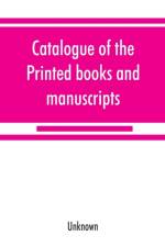 Catalogue of the printed books and manuscripts in the library of the Middle Temple af UNKNOWN