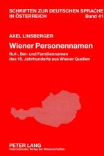 Wiener Personennamen af Axel Linsberger