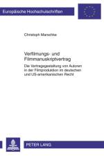 Verfilmungs- Und Filmmanuskriptvertrag af Christoph Marschke