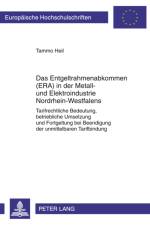 Das Entgeltrahmenabkommen (Era) in Der Metall- Und Elektroindustrie Nordrhein-Westfalens af Tammo Heil