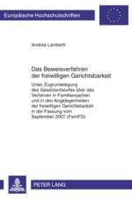 Das Beweisverfahren Der Freiwilligen Gerichtsbarkeit af Andrea Lamberti