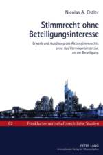 Stimmrecht Ohne Beteiligungsinteresse af Nicolas A Ostler