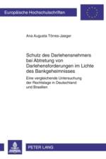 Schutz Des Darlehensnehmers Bei Abtretung Von Darlehensforderungen Im Lichte Des Bankgeheimnisses af Ana Augusta Torres-Jaeger