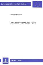 Die Lieder von Maurice Ravel af Cornelia Petersen