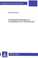 Kundenpotentialanalyse Im Kundenstamm Von Unternehmen af Bernhard Schulz