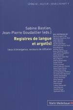 Registres de Langue Et Argot(s)
