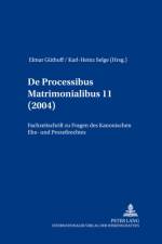 de Processibus Matrimonialibus