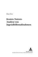 Kosten-Nutzen-Analyse Von Jugendhilfemassnahmen af Klaus Roos