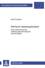 Mehrfache Staatsangehoerigkeit af Anke Fortmann