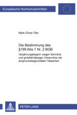 Die Bestimmung des § 199 Abs. 1 Nr. 2 BGB af Mark-Oliver Otto