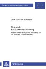 Reform Der Eu-Zuckermarktordnung af Ulrich Muller V Blumencron