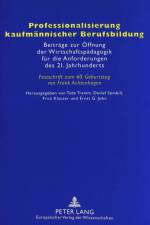 Professionalisierung Kaufmaennischer Berufsbildung