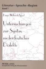 Untersuchungen zur Syntax niederdeutscher Dialekte af Heinz-Wilfried Appel