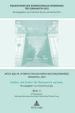 Akten des XII. Internationalen Germanistenkongresses Warschau 2010- Vielheit und Einheit der Germanistik weltweit