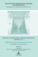 Akten des XII. Internationalen Germanistenkongresses Warschau 2010